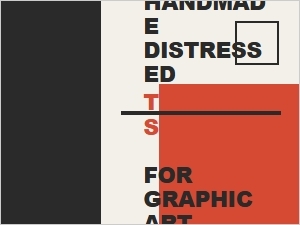 Handmade Distressed Typefaces for Graphic Art